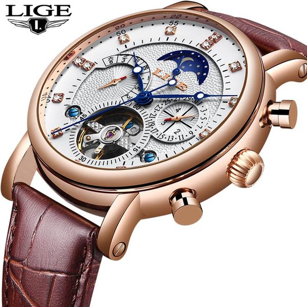 wristwatches lige tourbillon men watches fashion business automatic mechanical watch casual leather waterproof relogio masculino, Slivery;brown
wristwatches lige tourbillon men watches fashion business automatic mechanical watch casual leather waterproof relogio masculino, Slivery;brown