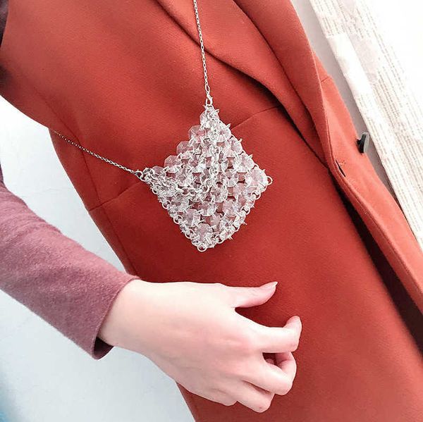 transparent large capacity slanting korean version simple one shoulder dinner bag fashion lipstick beaded bag
transparent large capacity slanting korean version simple one shoulder dinner bag fashion lipstick beaded bag