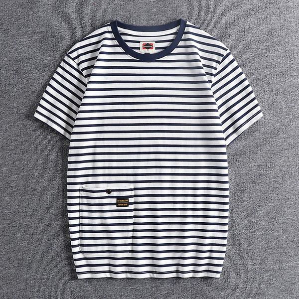 summer clothing japanese cloth pocket stripe short sleeve t-shirt men's slim trend sea soul tee 44 t-shirts, White;black
summer clothing japanese cloth pocket stripe short sleeve t-shirt men's slim trend sea soul tee 44 t-shirts, White;black