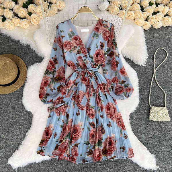 spring chiffon holiday dress for women autumn v-neck waistband ruffled dresses women sweet pleated large floral dress vestidos y1204, Black;gray
spring chiffon holiday dress for women autumn v-neck waistband ruffled dresses women sweet pleated large floral dress vestidos y1204, Black;gray