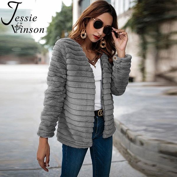 women's jackets jessie vinson thick grey faux fur jacket coat women high street warm outwear casual parka female winter, Black;brown
women's jackets jessie vinson thick grey faux fur jacket coat women high street warm outwear casual parka female winter, Black;brown