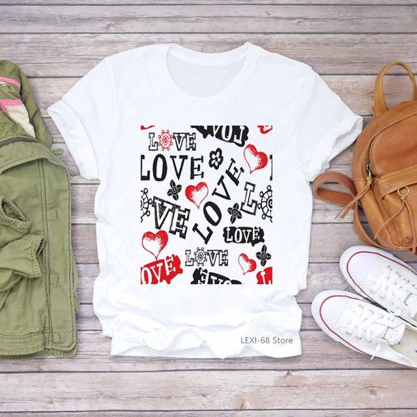 women's t-shirt love letter print tshirts women clothes 2021 vogue white t shirt femme korean style clothing summer fashion female
women's t-shirt love letter print tshirts women clothes 2021 vogue white t shirt femme korean style clothing summer fashion female