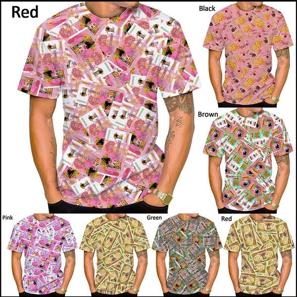 men's t-shirts summer fashion casual 3d printing round neck short sleeve t-shirt, White;black
men's t-shirts summer fashion casual 3d printing round neck short sleeve t-shirt, White;black