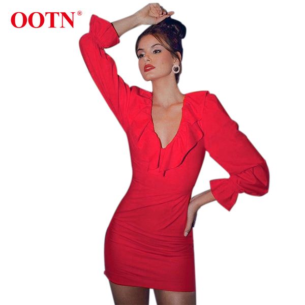 ootn autumn ruffle v neck elegant red dress women flare long sleeve tunic short dresses female winter ladies casual 210413, Black;gray
ootn autumn ruffle v neck elegant red dress women flare long sleeve tunic short dresses female winter ladies casual 210413, Black;gray