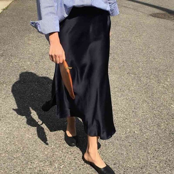 skirts women spring slim a line wrap hip high waist black mermaid satin skirt silk vintage elegant faldas mujer plus size 210429
skirts women spring slim a line wrap hip high waist black mermaid satin skirt silk vintage elegant faldas mujer plus size 210429
