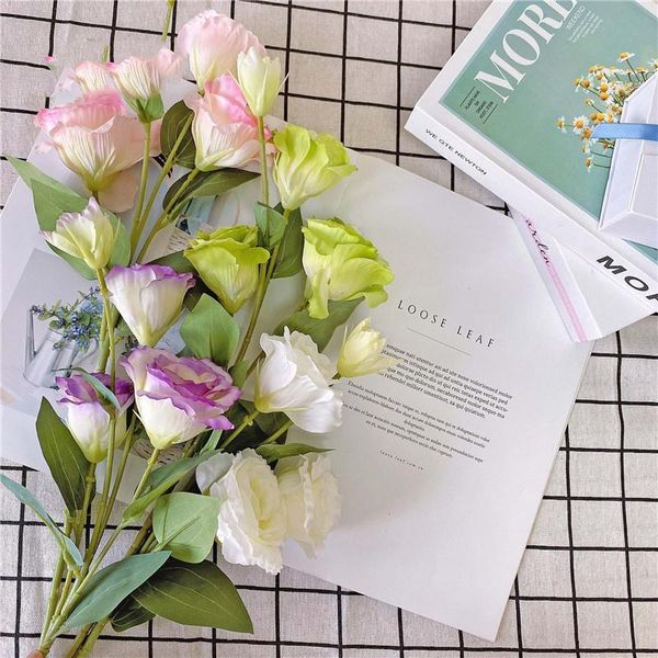 decorative flowers & wreaths 4 heads artificial eustoma silk gradiflorus european fake flores flower for home garden wedding decoration
decorative flowers & wreaths 4 heads artificial eustoma silk gradiflorus european fake flores flower for home garden wedding decoration