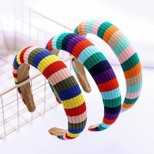 korean women cute hairbands tie print striped rainbow girls scrunchie headwear mujer wraps headband turban hair accessories1
korean women cute hairbands tie print striped rainbow girls scrunchie headwear mujer wraps headband turban hair accessories1