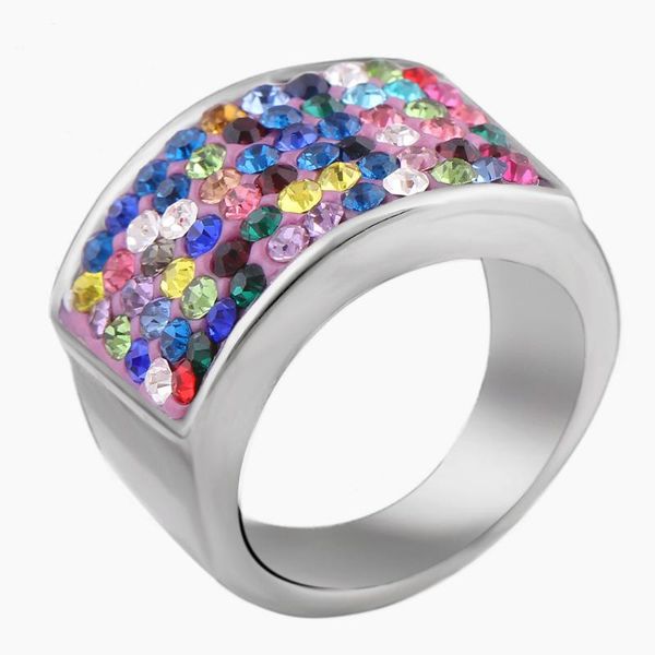 wedding rings elegant ladies stainless steel jewelry inlay austrian crystal mulitcolor delicate, Slivery;golden
wedding rings elegant ladies stainless steel jewelry inlay austrian crystal mulitcolor delicate, Slivery;golden