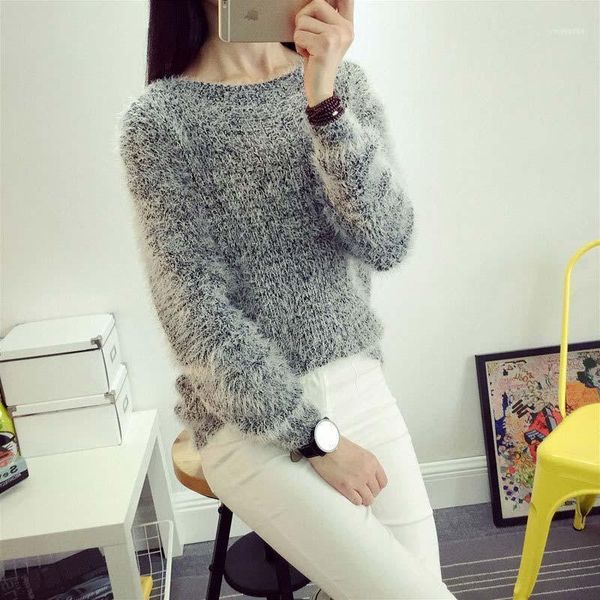 solid color o-neck long sleeve pullovers female knitted sweaters pull femme 2021 autumn winter sweater women coat1, White;black
solid color o-neck long sleeve pullovers female knitted sweaters pull femme 2021 autumn winter sweater women coat1, White;black