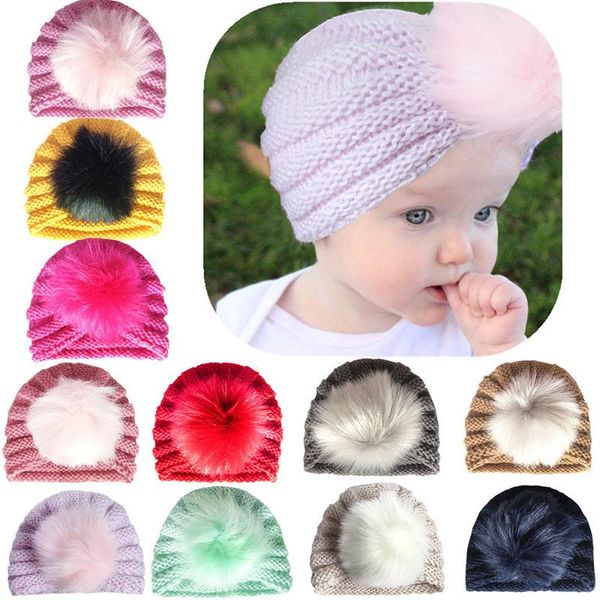 born baby soft fur ball knitted turban pom hat kids winter warm beanie cap hair accessories gifts bands caps & hats, Yellow
born baby soft fur ball knitted turban pom hat kids winter warm beanie cap hair accessories gifts bands caps & hats, Yellow
