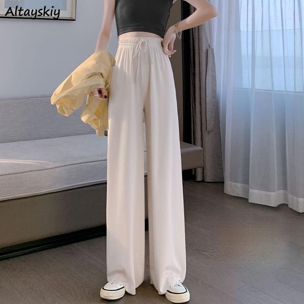 women's pants & capris women wide leg mopping loose casual solid cozy korean style trendy females trousers simple students -arrival coo, Black;white
women's pants & capris women wide leg mopping loose casual solid cozy korean style trendy females trousers simple students -arrival coo, Black;white