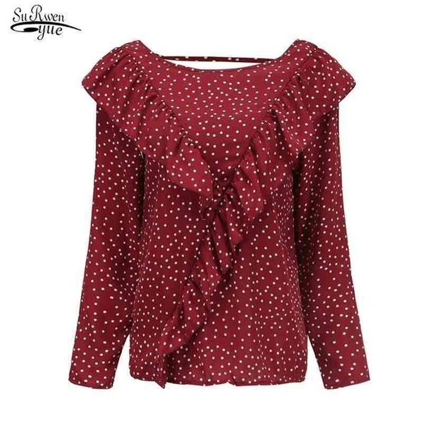summer women elegant ruffle blouse shirts polka dot blouses femme o-neck long sleeve casual plus size 14595 210521, White
summer women elegant ruffle blouse shirts polka dot blouses femme o-neck long sleeve casual plus size 14595 210521, White