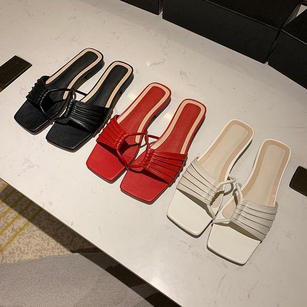 slippers leather slipper women red black white color shoes square toe chic summer low heel shoe lady sandalias mujer hallow out 
slippers leather slipper women red black white color shoes square toe chic summer low heel shoe lady sandalias mujer hallow out