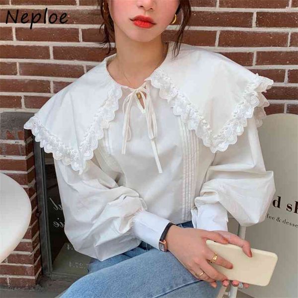 heavy work lace hook flower blouse women peter pan collar long sleeve pullover blusas sweet spring loose shirt 210422, White
heavy work lace hook flower blouse women peter pan collar long sleeve pullover blusas sweet spring loose shirt 210422, White