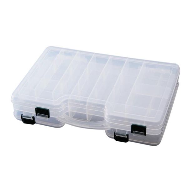 29x19x6cm double sided high strength transparent visible plastic fishing lure box movable interlayer handle tackle #8 accessories
29x19x6cm double sided high strength transparent visible plastic fishing lure box movable interlayer handle tackle #8 accessories