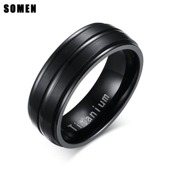 wedding rings classic 8mm black groove titanium ring matte finished for men engagement band fashion mens jewelry bague homme, Slivery;golden
wedding rings classic 8mm black groove titanium ring matte finished for men engagement band fashion mens jewelry bague homme, Slivery;golden