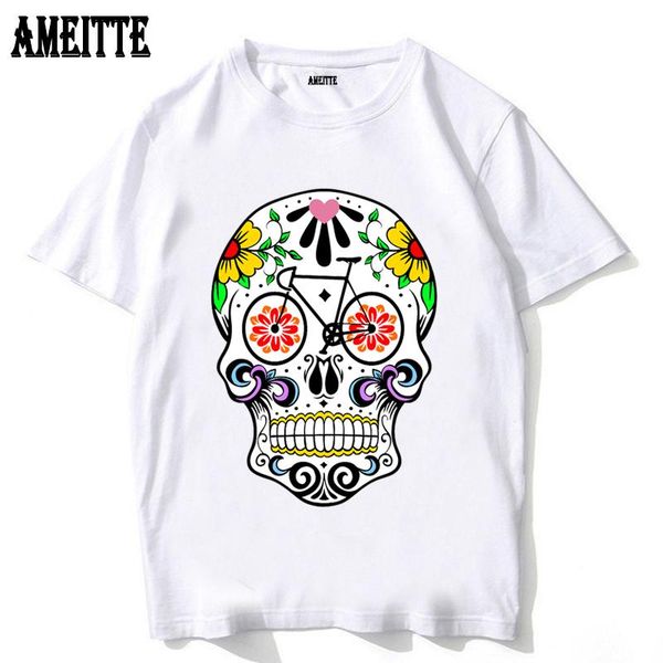 men's t-shirts harajuku flowers colorful sugar skull bike art print men t-shirt summer bicycle sport white casual hip hop boy cycling, White;black
men's t-shirts harajuku flowers colorful sugar skull bike art print men t-shirt summer bicycle sport white casual hip hop boy cycling, White;black