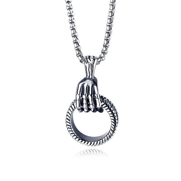pendant necklaces skull ghost hand titanium steel necklace, can move tire lines fitness fashion jewelry wholesale, Silver
pendant necklaces skull ghost hand titanium steel necklace, can move tire lines fitness fashion jewelry wholesale, Silver