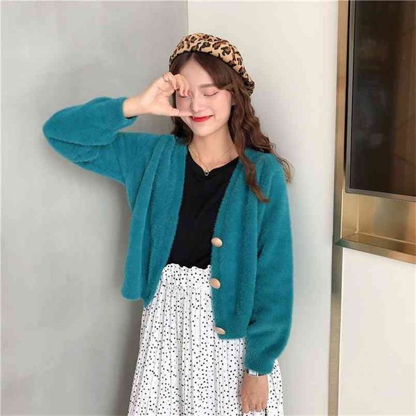 lazy striped sweater loose wear autumn and winter thick knit cardigan coat female wild jacket warm 210427, White;black
lazy striped sweater loose wear autumn and winter thick knit cardigan coat female wild jacket warm 210427, White;black