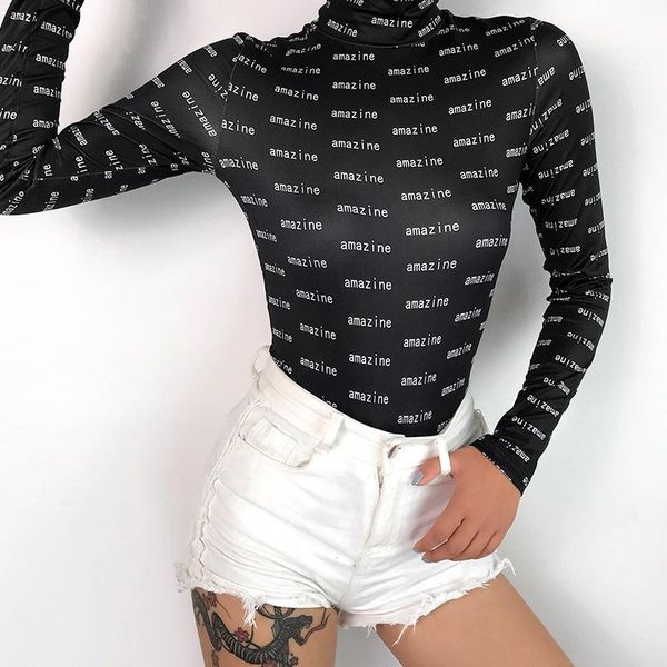 women's jumpsuits & rompers women black long sleeve bodysuit 2021 letter print turtleneck bodysuits womens bodycon tight romper body fe, Black;white
women's jumpsuits & rompers women black long sleeve bodysuit 2021 letter print turtleneck bodysuits womens bodycon tight romper body fe, Black;white