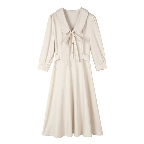 red ivory solid vintage turn down collar button shirt dress 3/4 sleeve knee length autumn d1560 210514, Black;gray
red ivory solid vintage turn down collar button shirt dress 3/4 sleeve knee length autumn d1560 210514, Black;gray