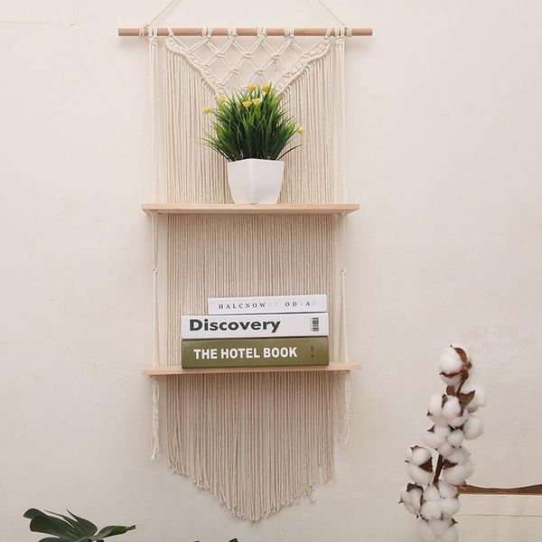 kitchen storage & organization wall hanging macrame tapestry with wood shelf living room flower plant pot rack book stand home organizer dec
kitchen storage & organization wall hanging macrame tapestry with wood shelf living room flower plant pot rack book stand home organizer dec