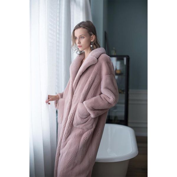 women's fur & faux rmm long imported mink female velvet suit collar cultivate morality coat the sable model, Black
women's fur & faux rmm long imported mink female velvet suit collar cultivate morality coat the sable model, Black