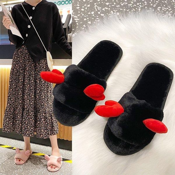 cotton slipper female 2021 summer style a- line cartoon antlers flat anti-slip household outer wear fashion fur fema slippers, Black
cotton slipper female 2021 summer style a- line cartoon antlers flat anti-slip household outer wear fashion fur fema slippers, Black