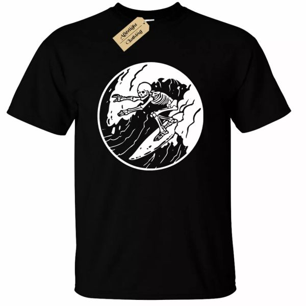surfing skeleton mens t-shirt skull surfer board beach holiday wave, White;black
surfing skeleton mens t-shirt skull surfer board beach holiday wave, White;black