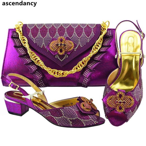 arrival italian shoes with matching bags nigerian women party decorated rhinestone low heels pumps dress, Black
arrival italian shoes with matching bags nigerian women party decorated rhinestone low heels pumps dress, Black