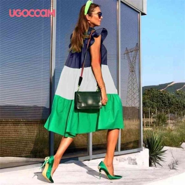 ugoccam summer dress loose party o-neck ruffled short sleeve casual plus size women fashion cupcake dresses vestido playa mujer 210701, Black;gray
ugoccam summer dress loose party o-neck ruffled short sleeve casual plus size women fashion cupcake dresses vestido playa mujer 210701, Black;gray