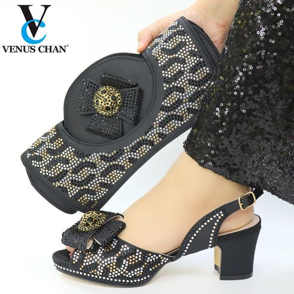 dress shoes latest wholesale 2021 wedding and matching fashion italian women pumps with purse nigerian bags, Black 
dress shoes latest wholesale 2021 wedding and matching fashion italian women pumps with purse nigerian bags, Black