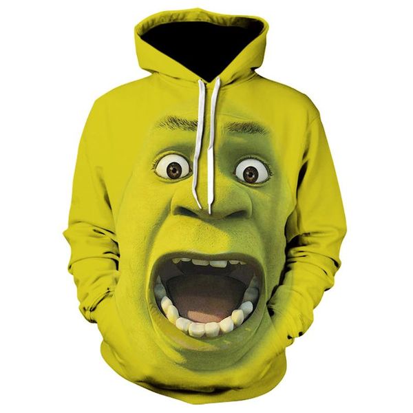 men's hoodies & sweatshirts fashion shrek 3d shirt funny hoodie hip hop streetwear print, Black
men's hoodies & sweatshirts fashion shrek 3d shirt funny hoodie hip hop streetwear print, Black