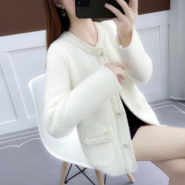 women's knits & tees women long-sleeve faux loose sweater cardigan autumn winter single-breasted knitted jacket female outwear h169, White
women's knits & tees women long-sleeve faux loose sweater cardigan autumn winter single-breasted knitted jacket female outwear h169, White