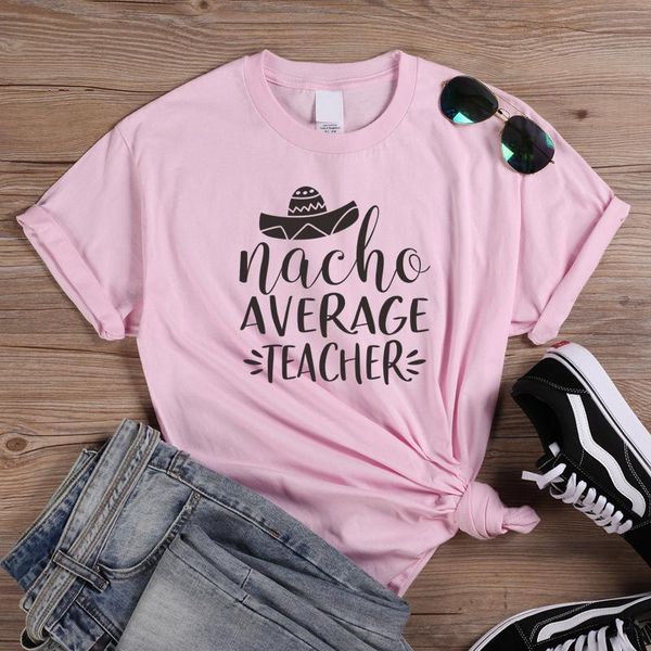 nacho average teacher plus size funny aesthetic female clothing fashion cotton o neck t-shirt casual shirt short sleeve tees women's, White
nacho average teacher plus size funny aesthetic female clothing fashion cotton o neck t-shirt casual shirt short sleeve tees women's, White