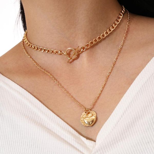 pendant necklaces fashion gold color ot buckle choker necklace heart for women layered chain 2021 trendy jewelry simple, Silver
pendant necklaces fashion gold color ot buckle choker necklace heart for women layered chain 2021 trendy jewelry simple, Silver