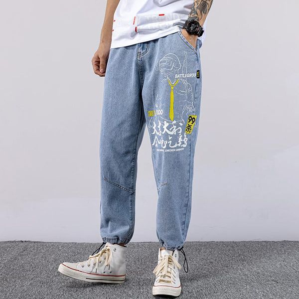 men's jeans 28-48 plus size youth fashion haren pants spring and autumn loose stretch ankle-length denim trousers casual jogger, Blue
men's jeans 28-48 plus size youth fashion haren pants spring and autumn loose stretch ankle-length denim trousers casual jogger, Blue