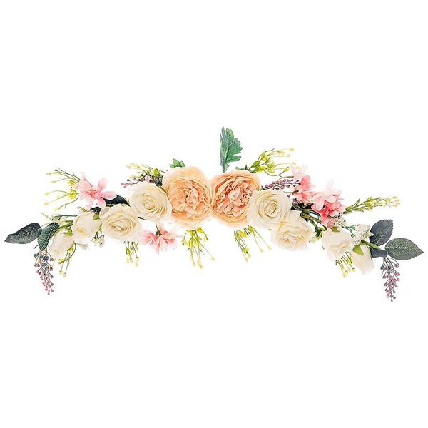 decorative flowers & wreaths artificial peony flower swag, 63.5cm swag with champagne white rose and green leaves for wedding arch
decorative flowers & wreaths artificial peony flower swag, 63.5cm swag with champagne white rose and green leaves for wedding arch