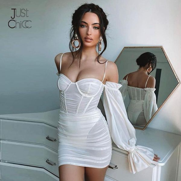 casual dresses justchicc off shoulder chiffon strap mini dress women ruffles sleeves transparent ruched bodycon party club 2021, Black;gray
casual dresses justchicc off shoulder chiffon strap mini dress women ruffles sleeves transparent ruched bodycon party club 2021, Black;gray