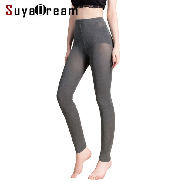 suyadream women leggings 50%silk 30%cotton 20%spandex solid slim leggings full length bottoming pants black gray 211218
suyadream women leggings 50%silk 30%cotton 20%spandex solid slim leggings full length bottoming pants black gray 211218