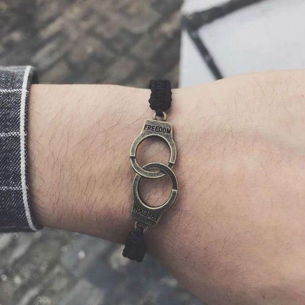 charm bracelets a2ua handmade weave officers handcuffs om justice fashion friendship girl couple unisex, Golden;silver
charm bracelets a2ua handmade weave officers handcuffs om justice fashion friendship girl couple unisex, Golden;silver