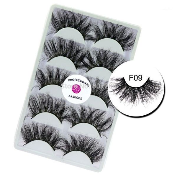 5 pairs 25mm lashes strip 5d mink hair lash thick dramatic style long length cruelty-reusable false eyelashes f091
5 pairs 25mm lashes strip 5d mink hair lash thick dramatic style long length cruelty-reusable false eyelashes f091