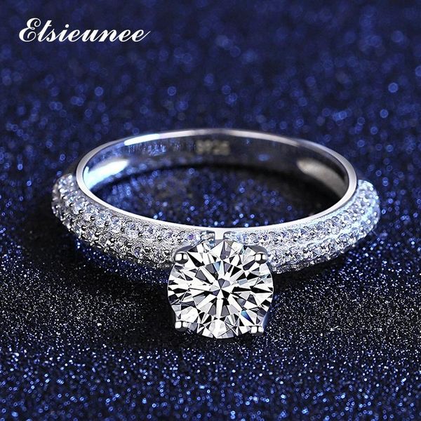 cluster rings elsieunee original 925 sterling silver 1ct moissanite lab diamond ring wedding engagement women luxury fine jewelry gifts, Golden;silver
cluster rings elsieunee original 925 sterling silver 1ct moissanite lab diamond ring wedding engagement women luxury fine jewelry gifts, Golden;silver