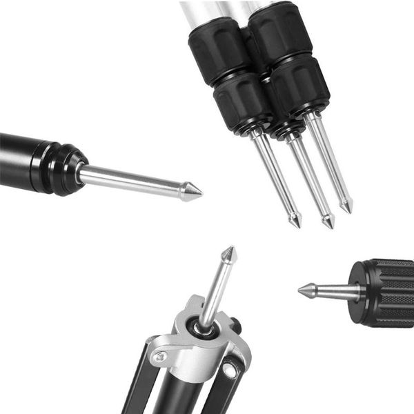 3/8 , 1/4 and m8 screw interfacetripod screws,foot stainless steel, iron nails, field can be inserted into the soil support tripods
3/8 , 1/4 and m8 screw interfacetripod screws,foot stainless steel, iron nails, field can be inserted into the soil support tripods