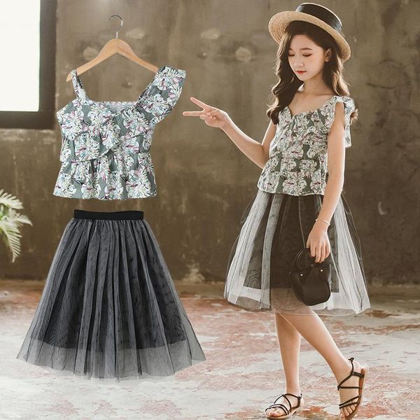 girls' suit 2021 children's wear printed gauze skirt two-piece set baby girl clothes kids clothing sets, White
girls' suit 2021 children's wear printed gauze skirt two-piece set baby girl clothes kids clothing sets, White