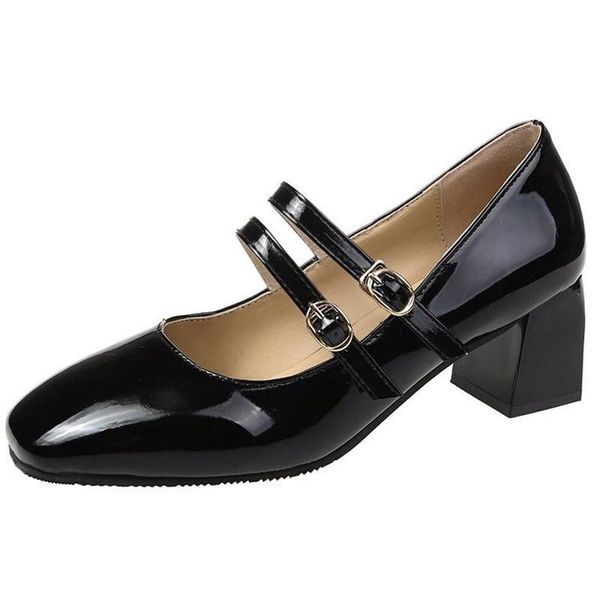 dress shoes 2021 mary jane women thick heel buckle square toe fashion ladies retro chaussures ins zapatos de mujer sandals, Black
dress shoes 2021 mary jane women thick heel buckle square toe fashion ladies retro chaussures ins zapatos de mujer sandals, Black