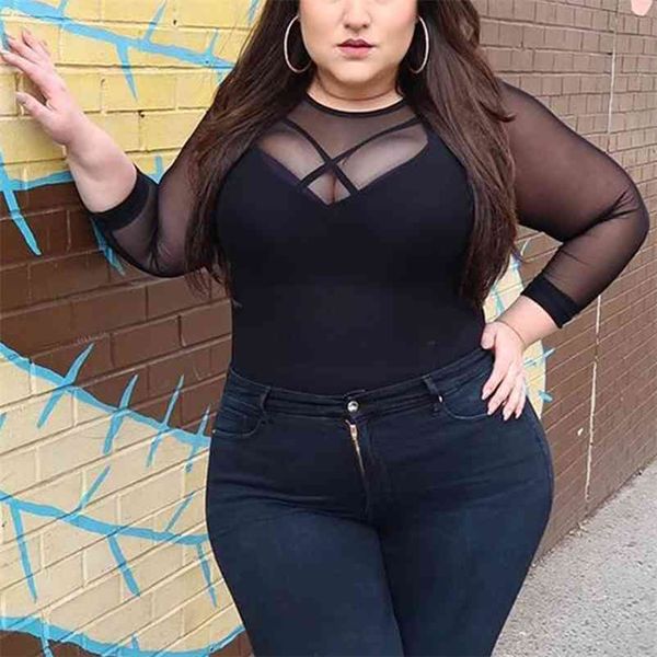 women t shirt see through transparent mesh long sleeve sheer club slim ladies round neck t-shirt plus size l-6xl d30 210330, White
women t shirt see through transparent mesh long sleeve sheer club slim ladies round neck t-shirt plus size l-6xl d30 210330, White