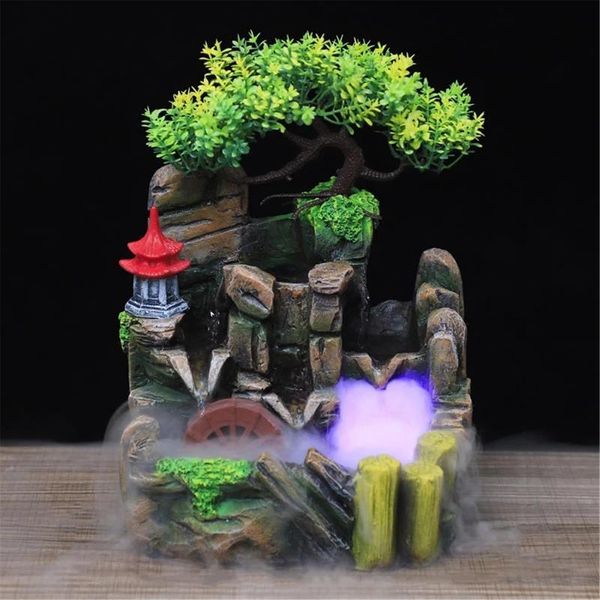 decorative objects & figurines resin rockery fake tree flowing water waterfall fountain with led lights spray ornament home simulation mount
decorative objects & figurines resin rockery fake tree flowing water waterfall fountain with led lights spray ornament home simulation mount