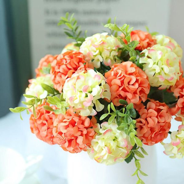 artificial flowers hydrangea bride bouquet silk plastic flower wedding home diy decoration vase plants arrangement decorative & 
artificial flowers hydrangea bride bouquet silk plastic flower wedding home diy decoration vase plants arrangement decorative &
