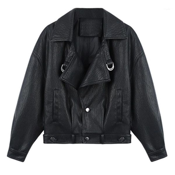 women leather cothing autumn winter coat big size moto&biker women's jacket loose pu spliced large female black j926 jackets, Black;brown
women leather cothing autumn winter coat big size moto&biker women's jacket loose pu spliced large female black j926 jackets, Black;brown